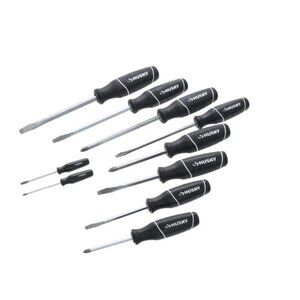 HUSKY 10-PIECE SCREWDRIVER SET WITH MAGNETIZER/DEMAGNETIZER